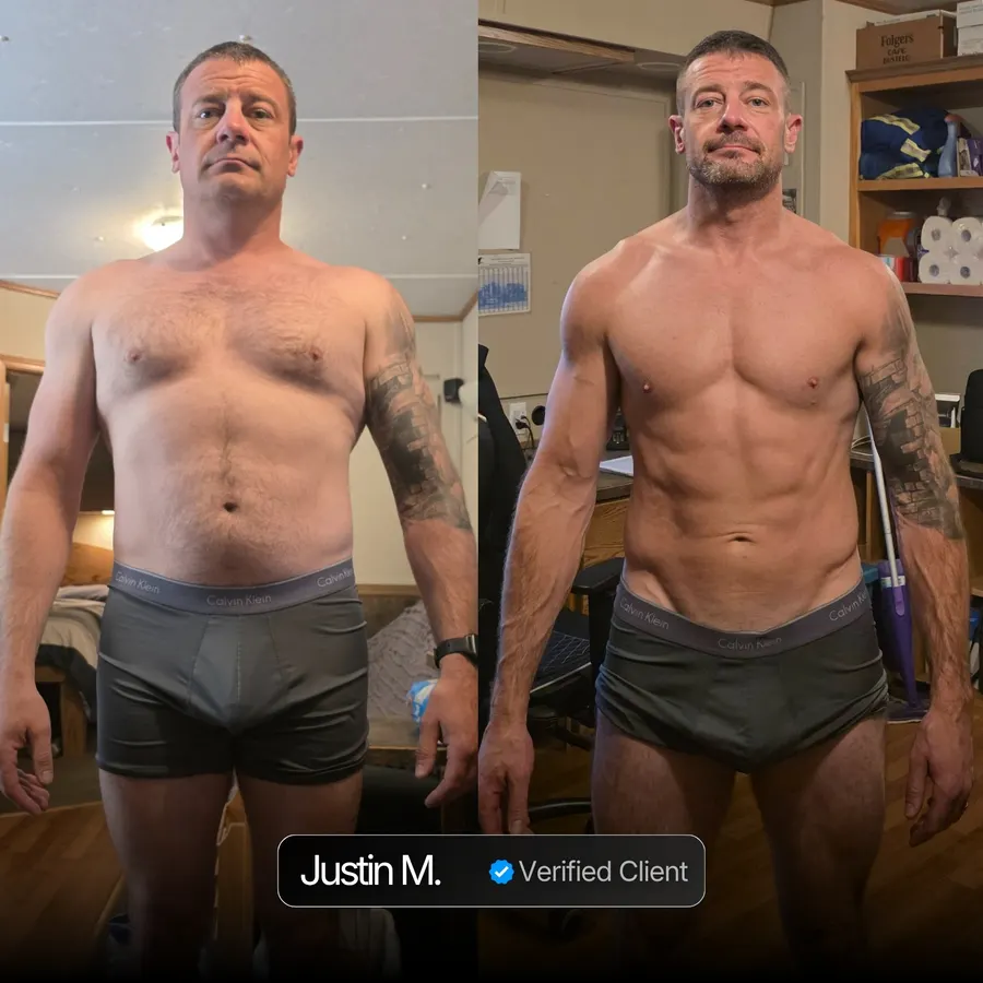 Nicholas Trigili coaching client transformation 8 — hormone optimization and performance coaching results